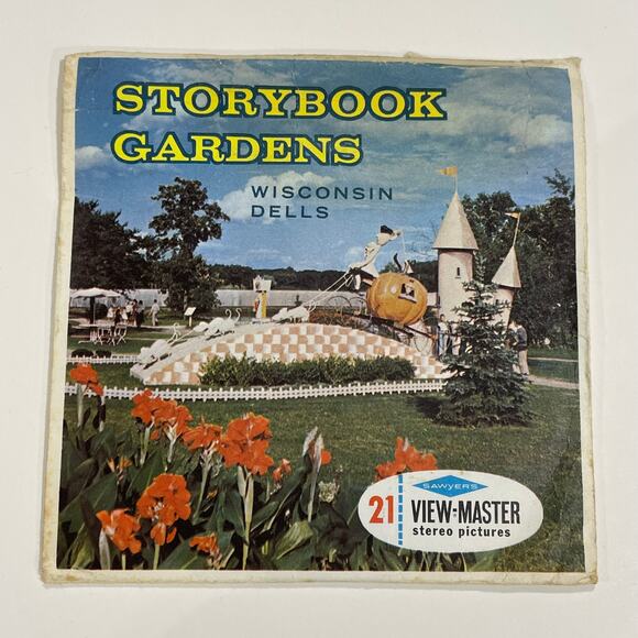 View-Master A534, Storybook Gardens, Wisconsin Dells 3 Reel Set RARE NO BOOKLET - Picture 1 of 7
